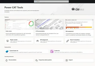 Elevate your Microsoft Power Platform development experience with Power CAT Tools 